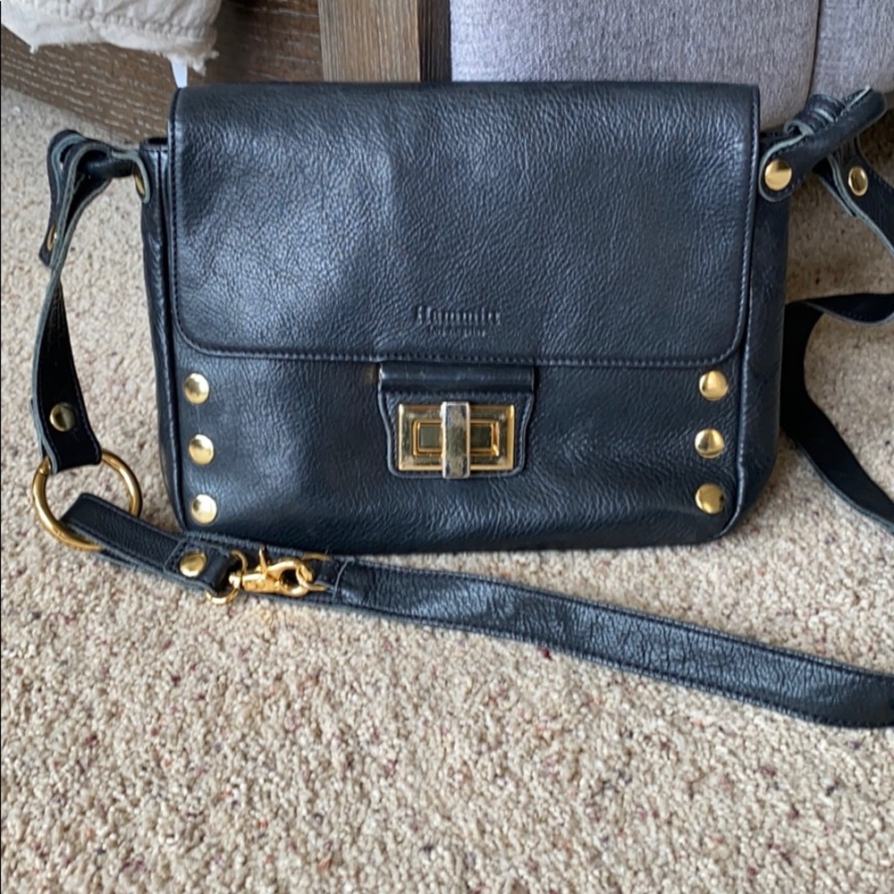 Hammit leather crossbody bag